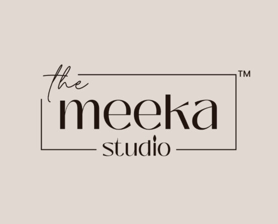 The Meeka Studio candle logo designed by Vervidea